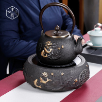 Electric pottery stove cooking tea stove iron pot tea kettle kung fu tea kettle household set desktop small mute