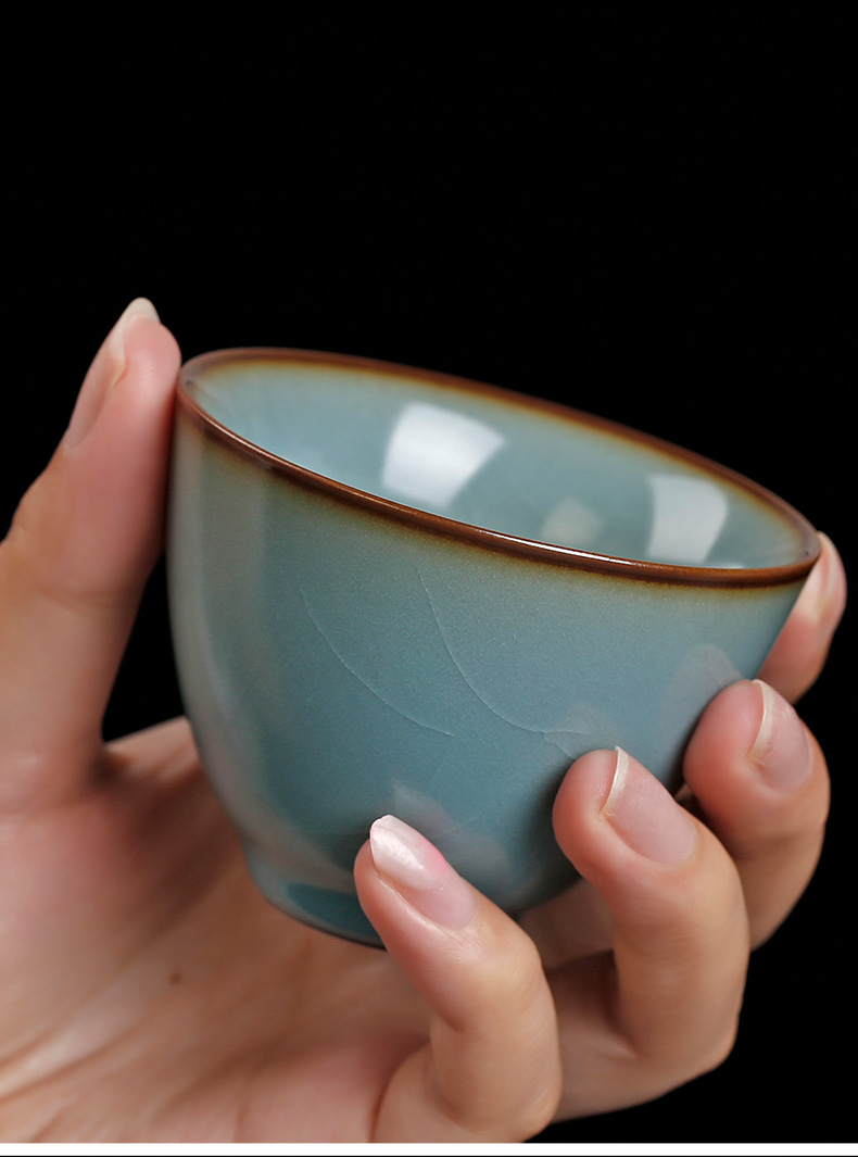 Restore ancient ways your up meditation cup home of kung fu ceramic tea set open a piece of ice to crack your porcelain cups large master sample tea cup