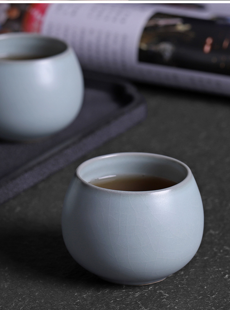 Your up kunfu tea cup a single master cup large slicing can keep checking ceramic sample tea cup ice to crack the single CPU