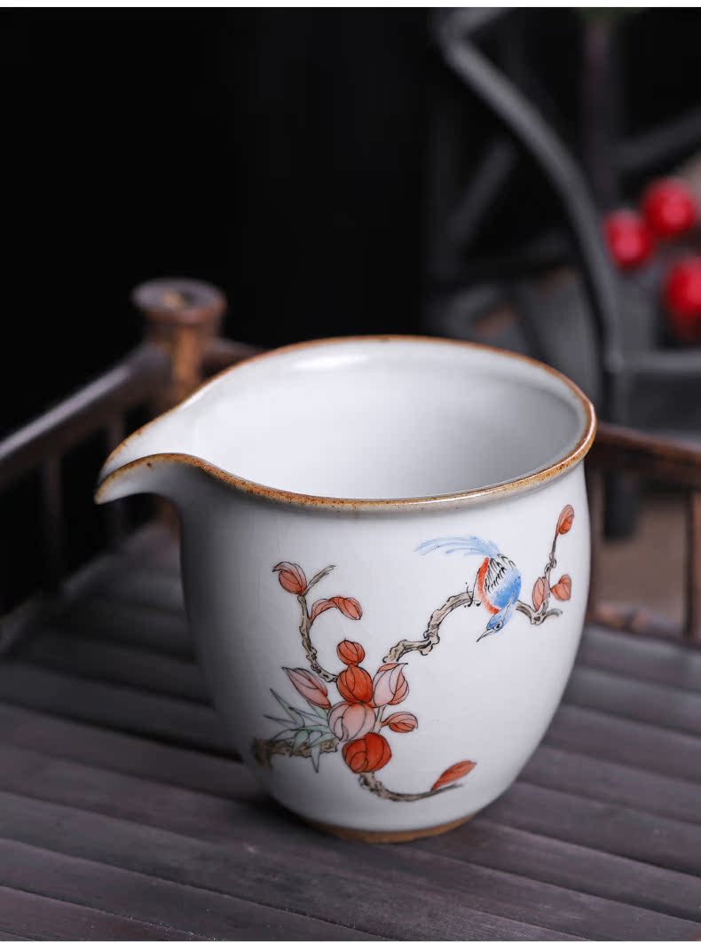 Large your up just a cup of tea sea hand - made of ceramic tea is pure manual jingdezhen kung fu tea set separate pieces can raise