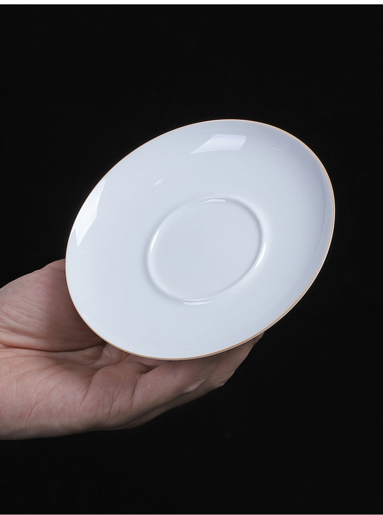 Sweet tureen tea cups large dehua white porcelain only three bowl of thin ceramic kung fu tea set tire shards single tureen