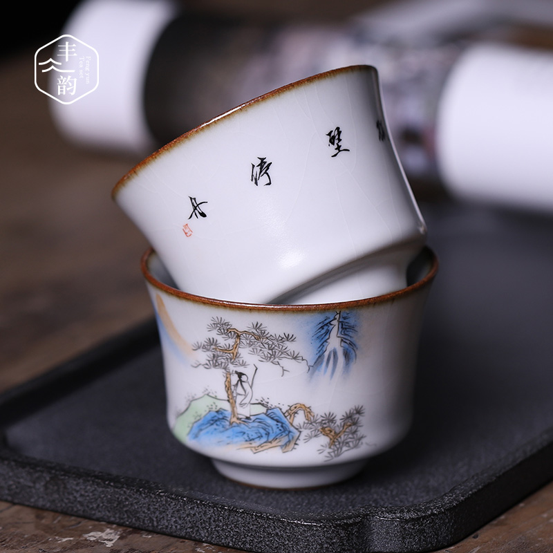 Your up hand - made master cup kung fu tea cups ceramics slicing can keep sample tea cup tea service manual Your porcelain tea cups