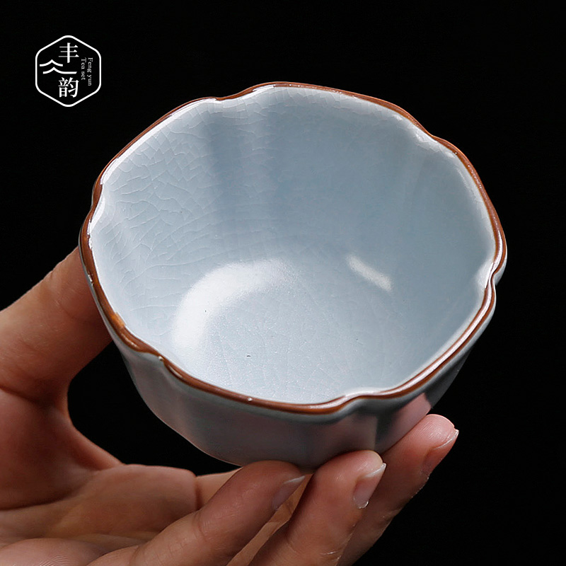 Your up ceramic tea set kunfu tea cups ice crack large master single tea cups sliced open sample tea cup, cup