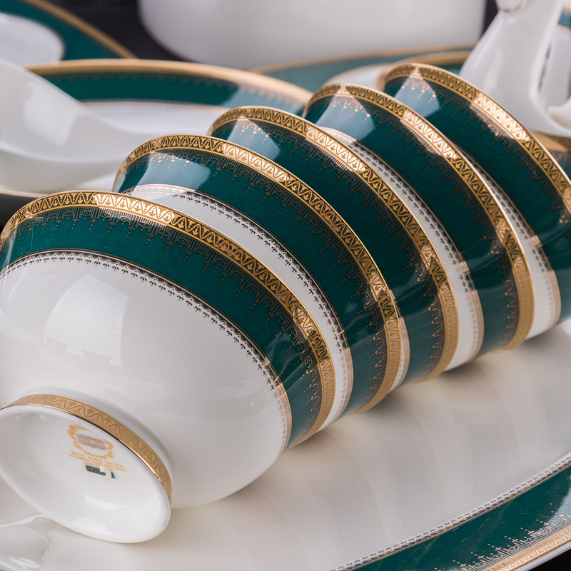 High quality jingdezhen porcelain tableware suite 58 skull dishes household gifts special dishes American style
