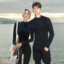 Long sleeve swimsuit female split flat angle long pants five pieces of sunscreen speed dry breathable mistress Male Jellyfish Wetsuit Wetsuit