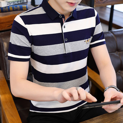 纯棉翻领polo衫短袖T恤商务休闲男装