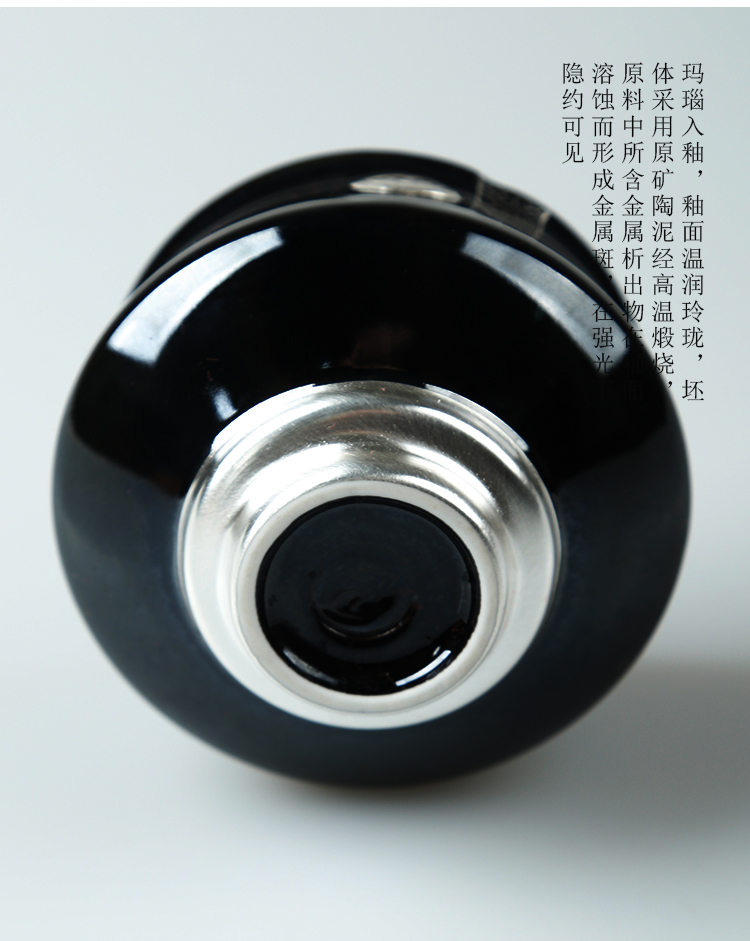 The ancient new silver tea set variable coarse pottery kung fu sheng up cups individual cup single cup sample tea cup coppering. As zen cup