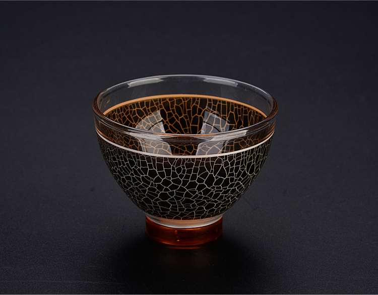 Ancient ceramic kung fu sheng up new silver mine loader silver fission glass cup sample tea cup host a cup of tea light cup