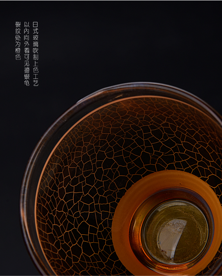 Ancient ceramic kung fu sheng up new silver mine loader silver fission glass cup sample tea cup host a cup of tea light cup