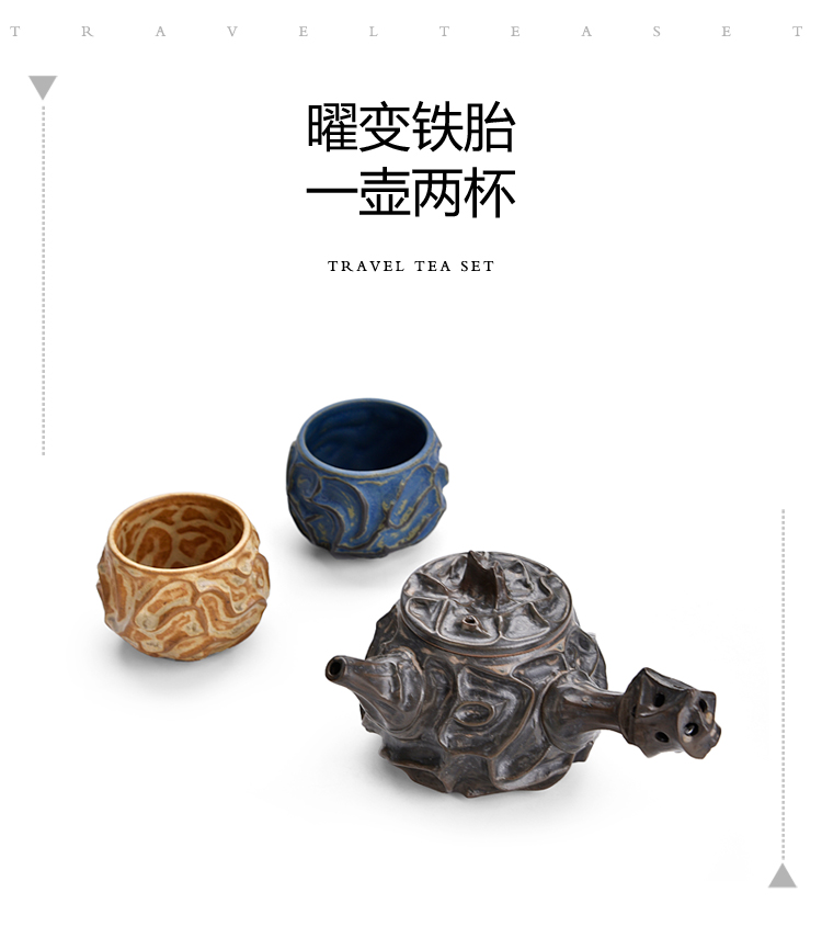 Ancient sheng ceramic up new iron pot Chen Weichun convex stage name the home side the pot a pot of two glass ball hole, single pot of red glaze