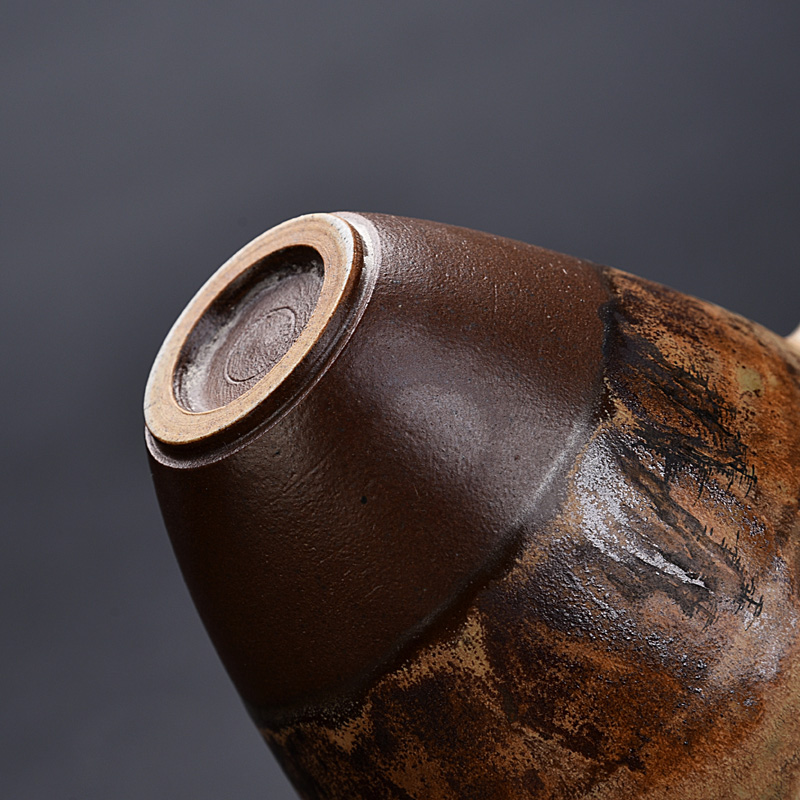 Ancient sheng up new hand made of pure wood natural dust ceramic tea set fair keller cup keller cup points