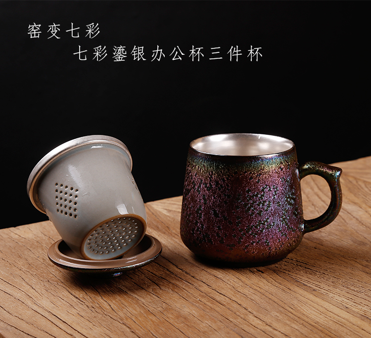 Ancient sheng up up discus coppering. As silver glass office cup coppering. As silver cup master cup single CPU ceramic cup tea cup