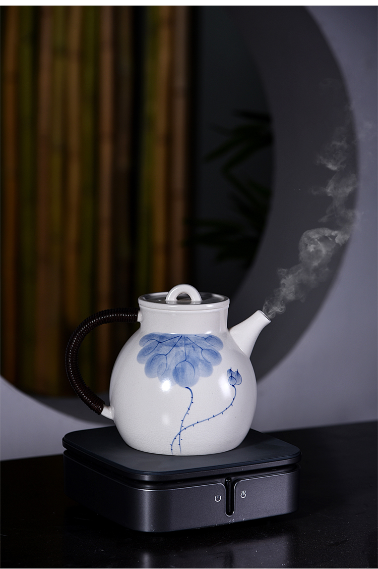 Ancient sheng up tasted silver gilding boiling kettle ceramic teapot, black and white teapot electric teapot TaoLu pot temperature points tea cup
