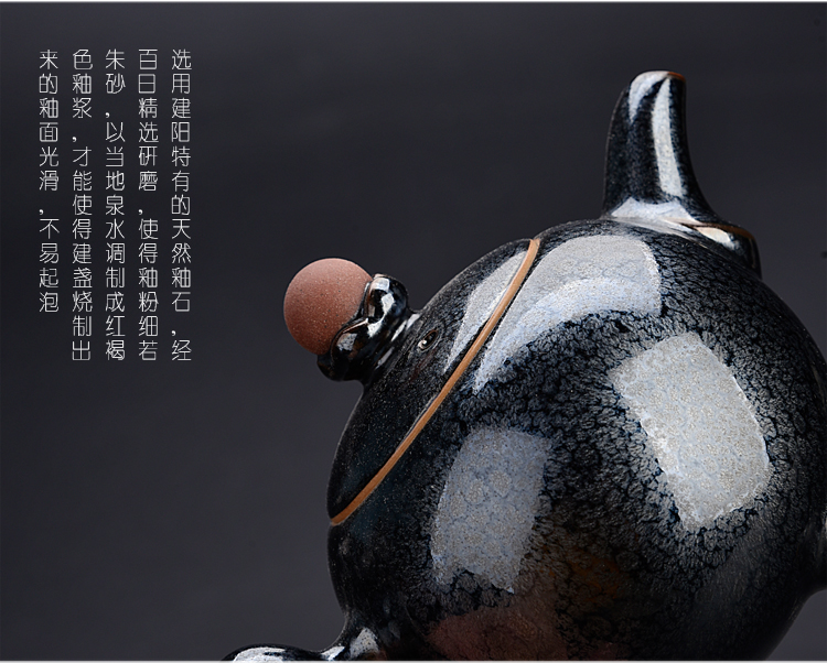 Ancient master sheng up Chen Weichun star crack cup red glaze, a pot of two glass ceramic portable travel make tea tea set