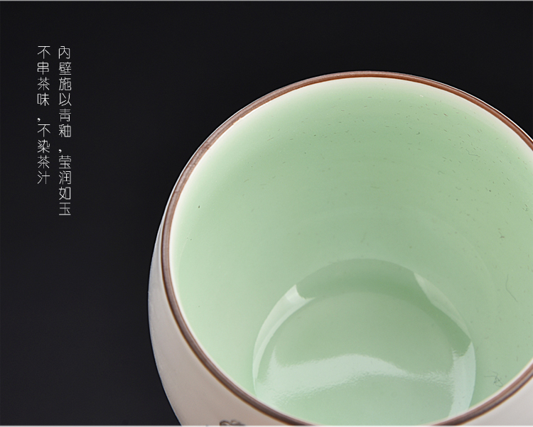 The ancient sheng up second hand sample tea cup white porcelain asked Buddha series Japanese tea contracted pervious to light thin body small tea cups
