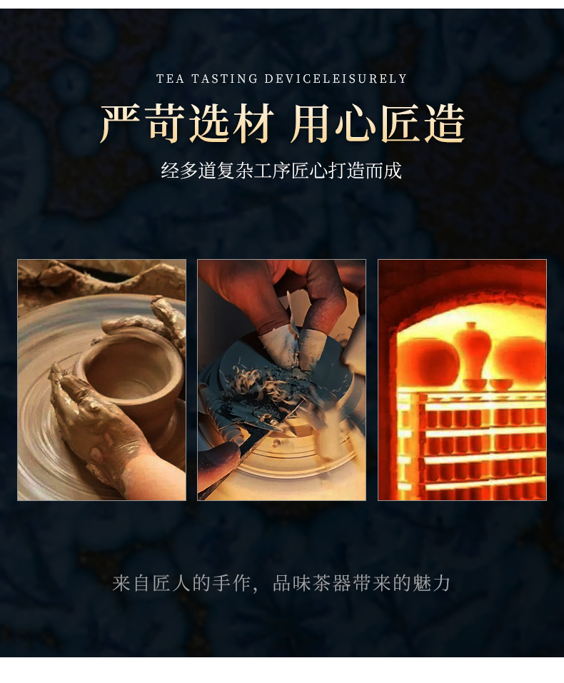 The ancient jizhou up sheng up konoha temmoku lamp that jingdezhen sharply glaze konoha masters cup built one bowl of tea cups