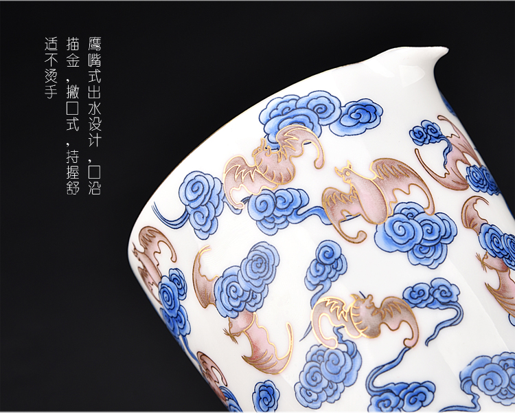 The ancient sheng up coppering. As silver tea set blue and white porcelain enamel teapot silver cups kung fu tea set of a complete set of The home