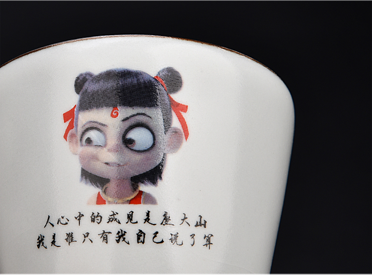 Ancient sheng up imitation hand - made ceramic which child Cha familiars reincarnation sample tea cup your up open piece of coloured drawing or pattern master of kung fu cup