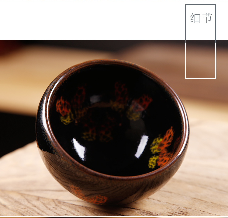 Ancient sheng up built the oil - lamp can build built single cup tea cups master hand made light of variable tea cup bowl ceramics by hand