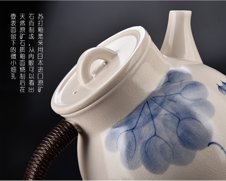 Ancient sheng up tasted silver gilding boiling kettle ceramic teapot, black and white teapot electric teapot TaoLu pot temperature points tea cup