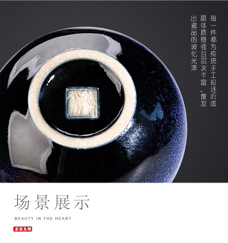 Lai Xinkui 24 k gold cup built one masters cup checking ceramic household kung fu tea set variable cup single CPU