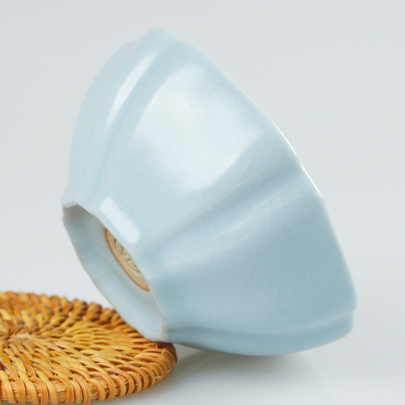 Ancient sheng up new lotus open the slice your up ceramic inlaid with silver whitebait tea cup sample tea cup, bowl built single CPU