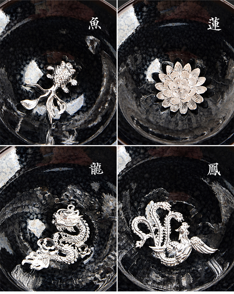 Ancient sheng up new variable stars inlaid whitebait lotus tea red glaze, ceramic kung fu masters cup tea cups