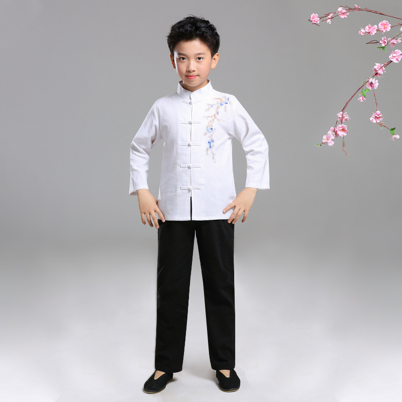 Trung Hoa Dân Quốc sinh viên gió trẻ em mặc 54 học trẻ Trung Sơn chiếc váy cotton và thêu vải 61 ngâm quần áo hiệu suất dàn hợp xướng.