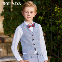  Childrens vest dress suit Boy host catwalk baby performance chorus performance suit summer 2021