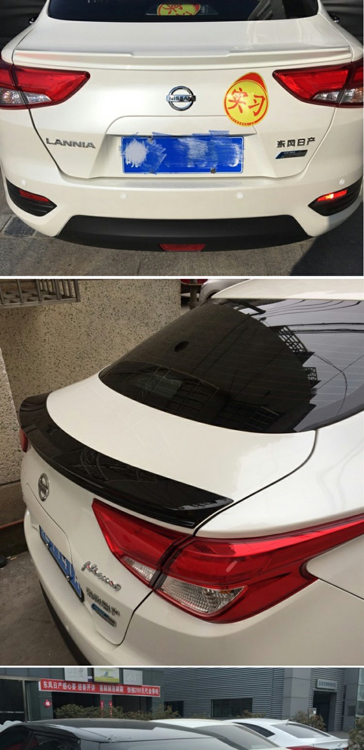 Chuyên dụng 2016 Dongfeng Nissan 19 phong trào chim xanh mới mở rộng đuôi lớn sửa đổi spoiler sơn miễn phí đấm - Sopida trên đuôi gió