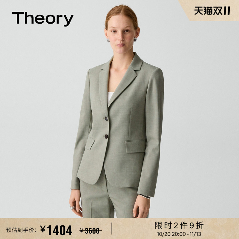 Theory Women's Wool Blend Two-Button Slim Fit Blazer P0901105