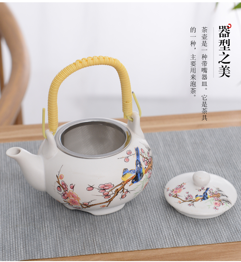 Ceramic tea tray was large storage consolidation set of household heat insulation double circular dry mercifully kung fu tea set