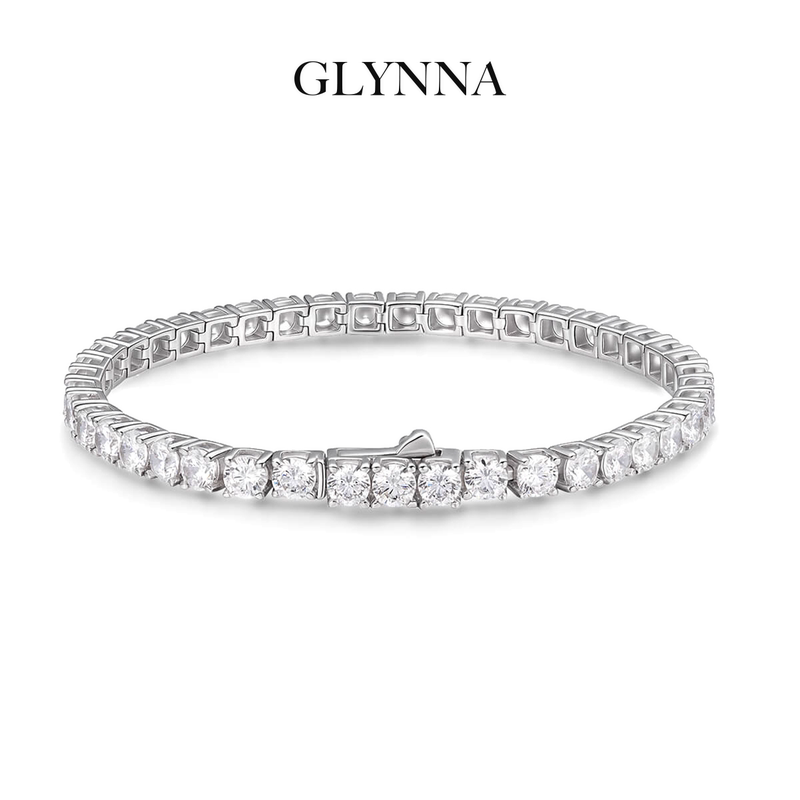Upgraded Version of Snap-Button High-Carbon Diamond Tennis Bracelet, High-End Full-Diamond Jewelry, Gift for Best Friend or Girlfriend on Birthday Upgraded Version of Snap-Button High-Carbon Diamond Tennis Bracelet, High-End Full-Diamond Jewelry, Gift for Best Friend or Girlfriend on Birthday
