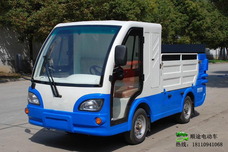 Xe tải bốn bánh bốn kín chạy bằng điện có đuôi thủy lực sà lan điện 6 thanh xe có đuôi nâng - Xe đạp điện xe đạp điện dibao