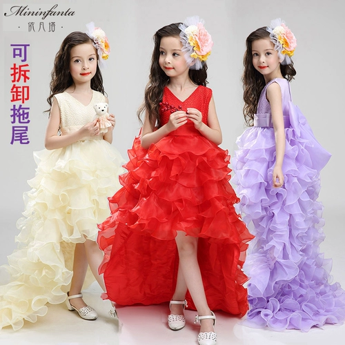 Наряд маленькой принцессы, элитное свадебное платье, ассиметричный крой