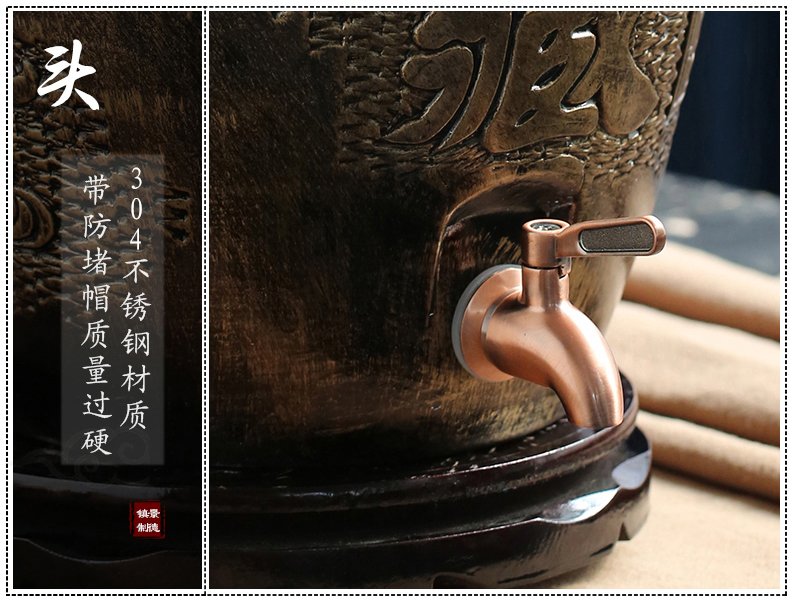 Jingdezhen ceramic terms household hip flask archaize empty wine bottles of wine bottle wine jar 10 jins 20 jins 30 jins of 50 pounds