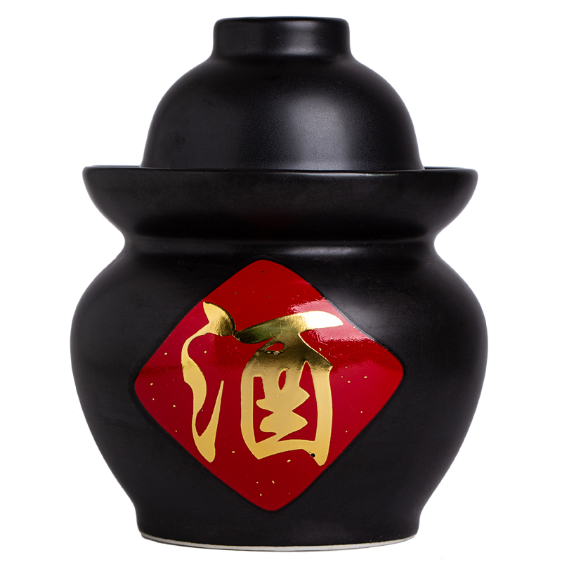 Ceramic sichuan pickle jar household small tea altar altar wine vinegar jar sealed as cans earthenware pickle jar