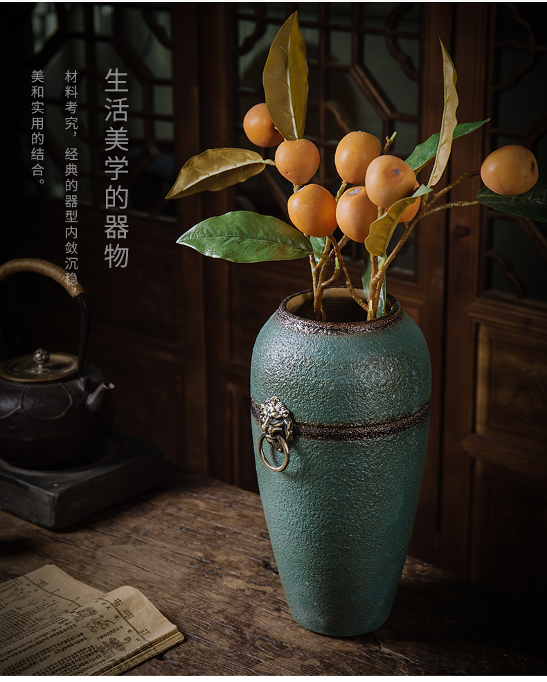 Jingdezhen ceramic vase furnishing articles furnishing articles at home in the Nordic dried flower adornment small place, a living room decoration in the home