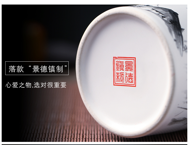 Jingdezhen ceramic bottle a kilo with creative empty bottle antique white wine bottle empty jar flask household seal