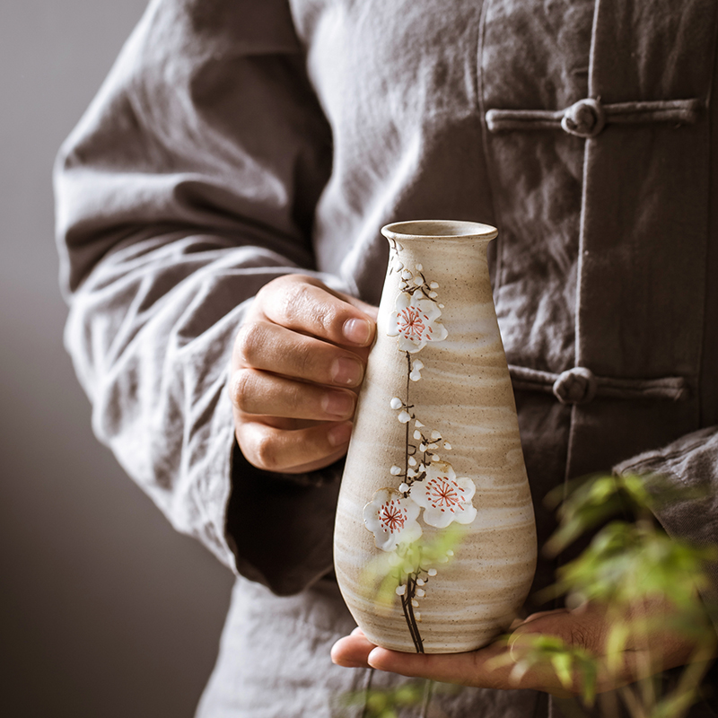 The Mini vase jingdezhen ceramic vase by hand furnishing articles flower arranging water plant simple flower implement new ceramic jewelry