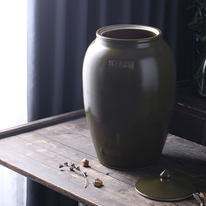Period of ceramic barrel oil tank oil cylinder of jingdezhen ceramic jar jar jar 50 kg 100 jins