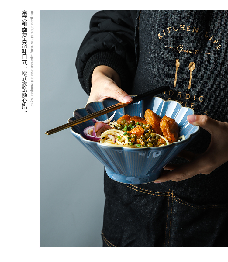 Selley Japanese creative variable glaze porcelain hat to household rainbow such as bowl bowl of soup bowl of fruit salad bowl dessert bowl of ltd.