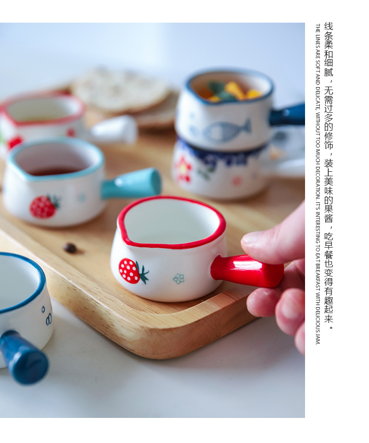 S creative small ceramic plates in the kitchen is multi - purpose seasoning sauce dish seasoning sauce vinegar tableware plate small milk cup