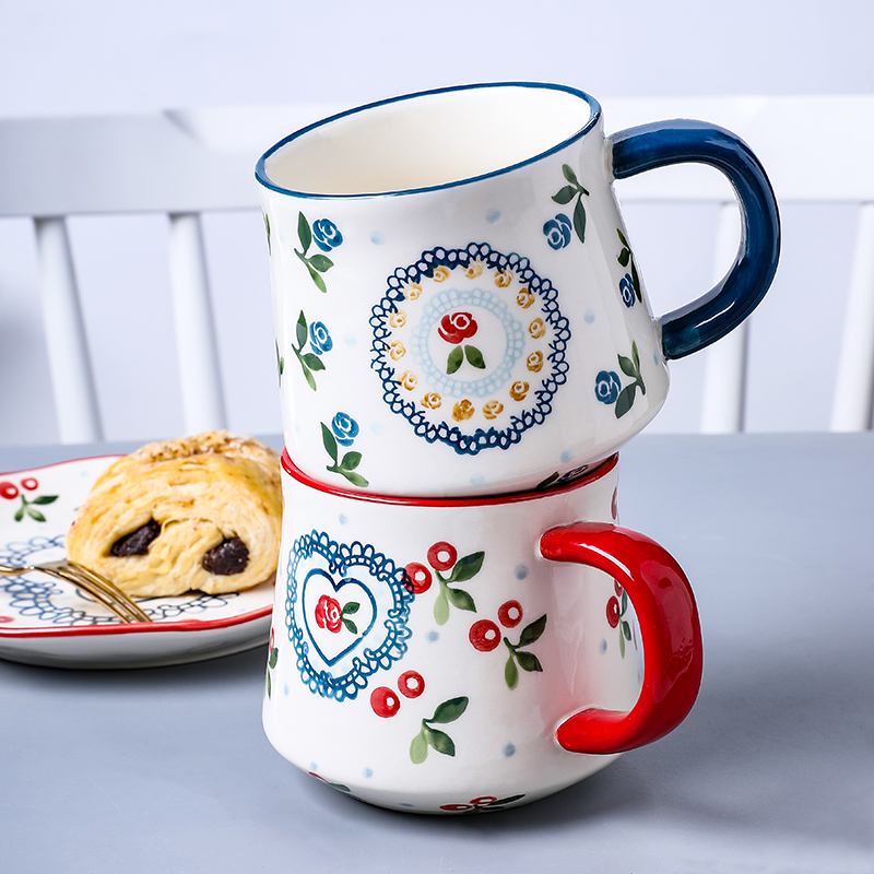 Selley cherry, lovely ceramic mugs to ultimately responds the cup home office cup breakfast coffee cup