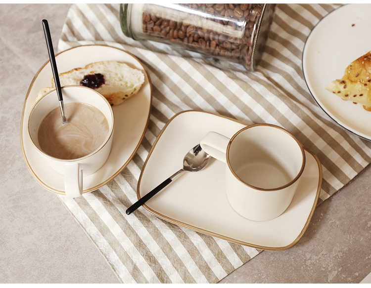 Pongsapat eons of time restoring ancient ways suit creative ceramic cup plate'm Japanese breakfast cup of coffee cup thick ceramic cup