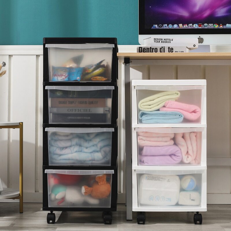 Heavy drawer kitchen containing cabinet snack toy clamps transparent multi-layer plastic clothing arrangement locker