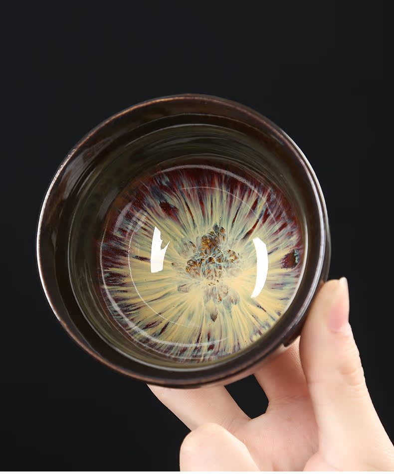 Variable to build one large ceramic cups sample tea cup kung fu masters cup hat to single tea cup set temmoku bowl