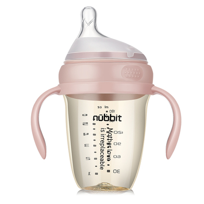 仿母乳ppsu耐摔婴儿偏心奶瓶