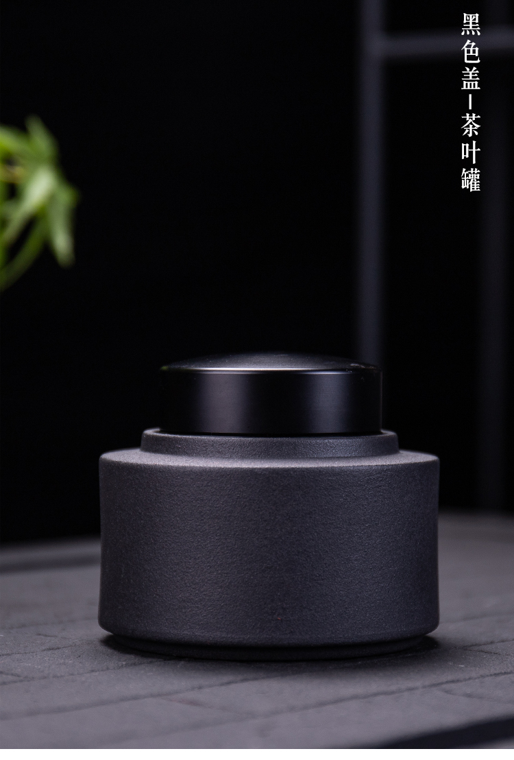 Ya xin company hall of simple but elegant big POTS, black pottery large bulk storage tanks to restore ancient ways tea caddy fixings warehouse seal POTS