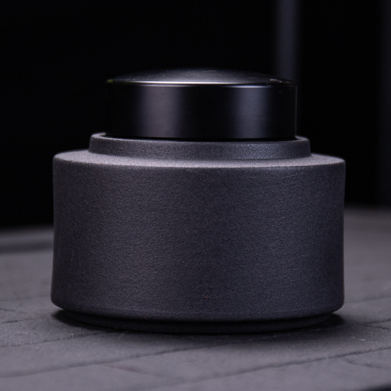 Ya xin company hall of simple but elegant big POTS, black pottery large bulk storage tanks to restore ancient ways tea caddy fixings warehouse seal POTS